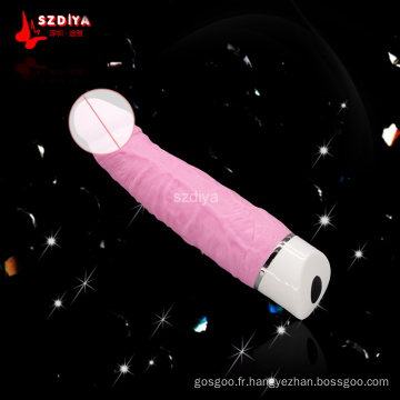 Pas de moule Ligne Silicone Vagina G-Spot Anal Estimation Vibromasseur Sex Toy Sexe (DYAST400)